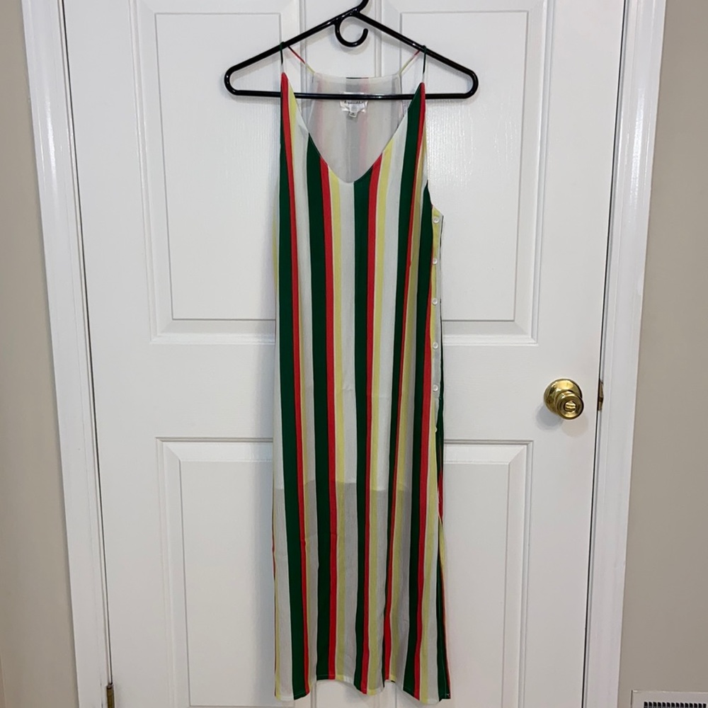 Line and Dot Summer Dress